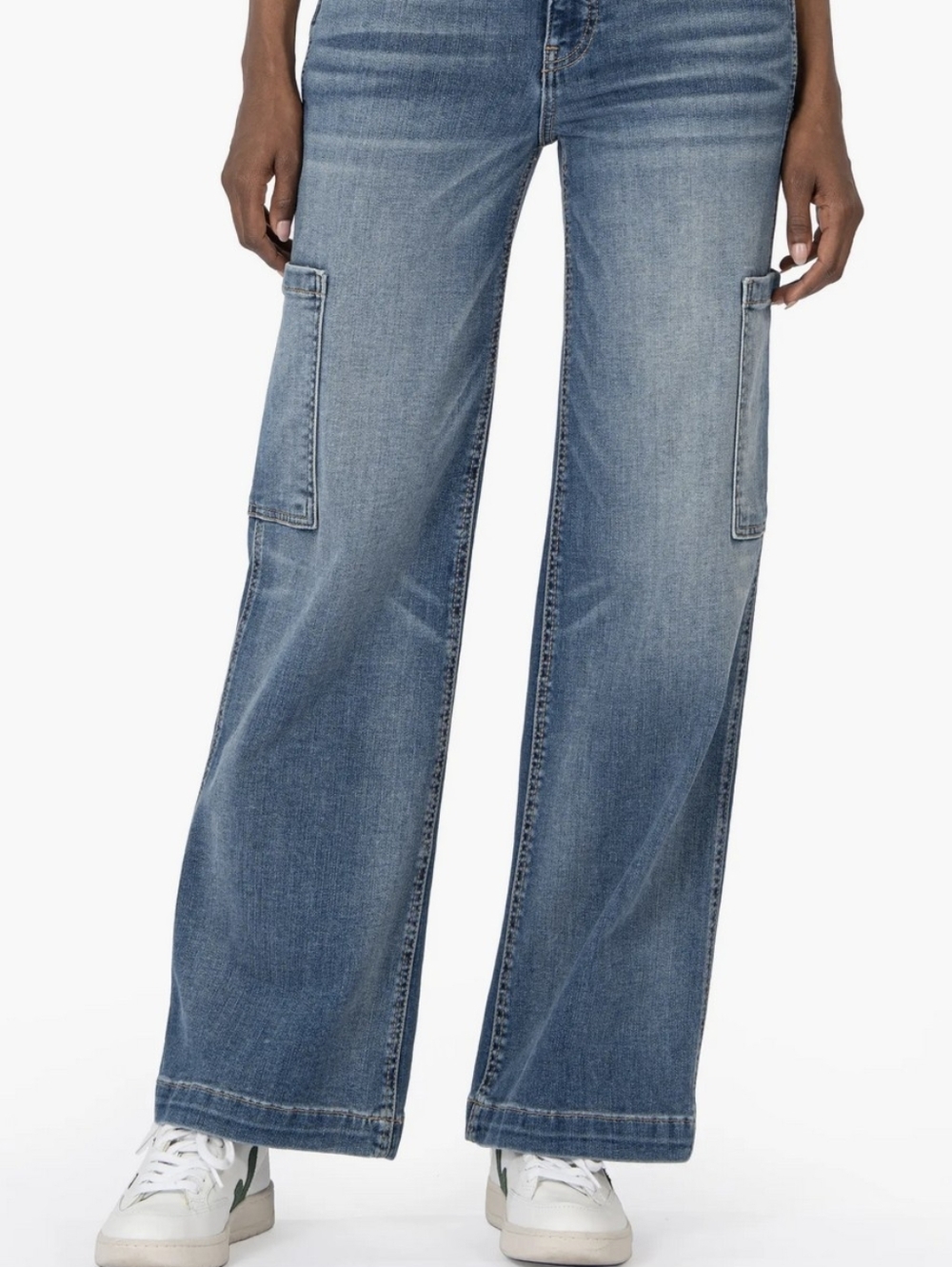 👖 EUC Kut from the Kloth Women's Jodi Fab Ab Wide Leg Jeans; Size: 10